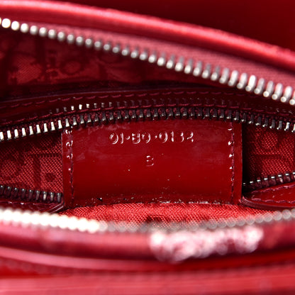 Christian Dior Patent Cannage Medium Lady Dior Red 7 of 11