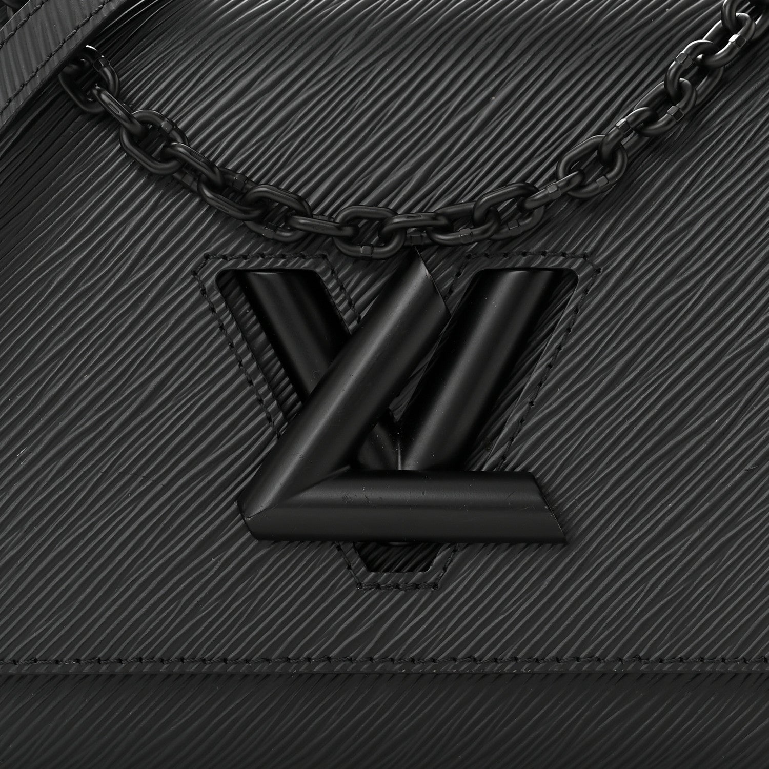 Louis Vuitton Epi Twist Shoulder Bag MM Matte Black 7 of 14
