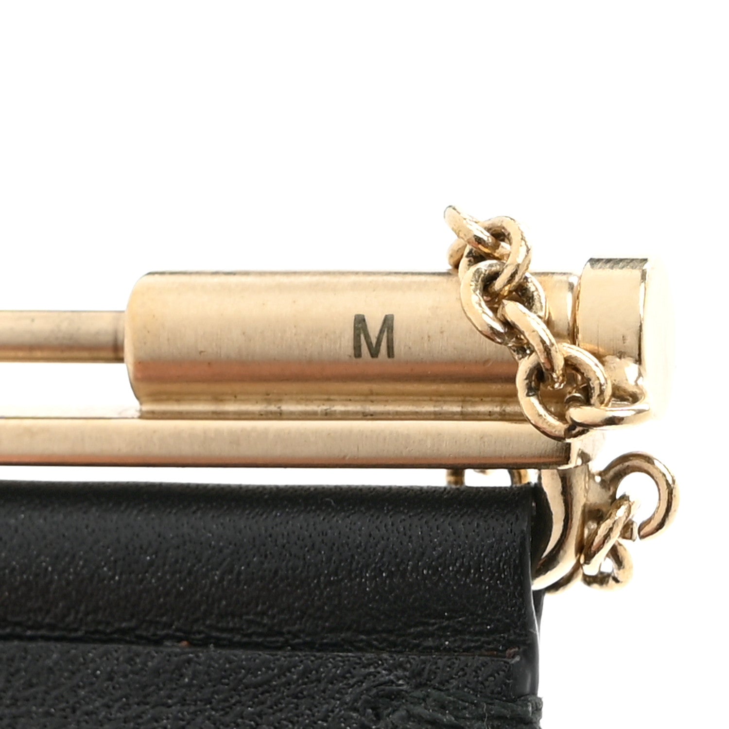 Chanel Calfskin CC Wide Cuff M Black Gold 6 of 6