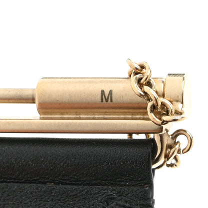 Chanel Calfskin CC Wide Cuff M Black Gold 6 of 6
