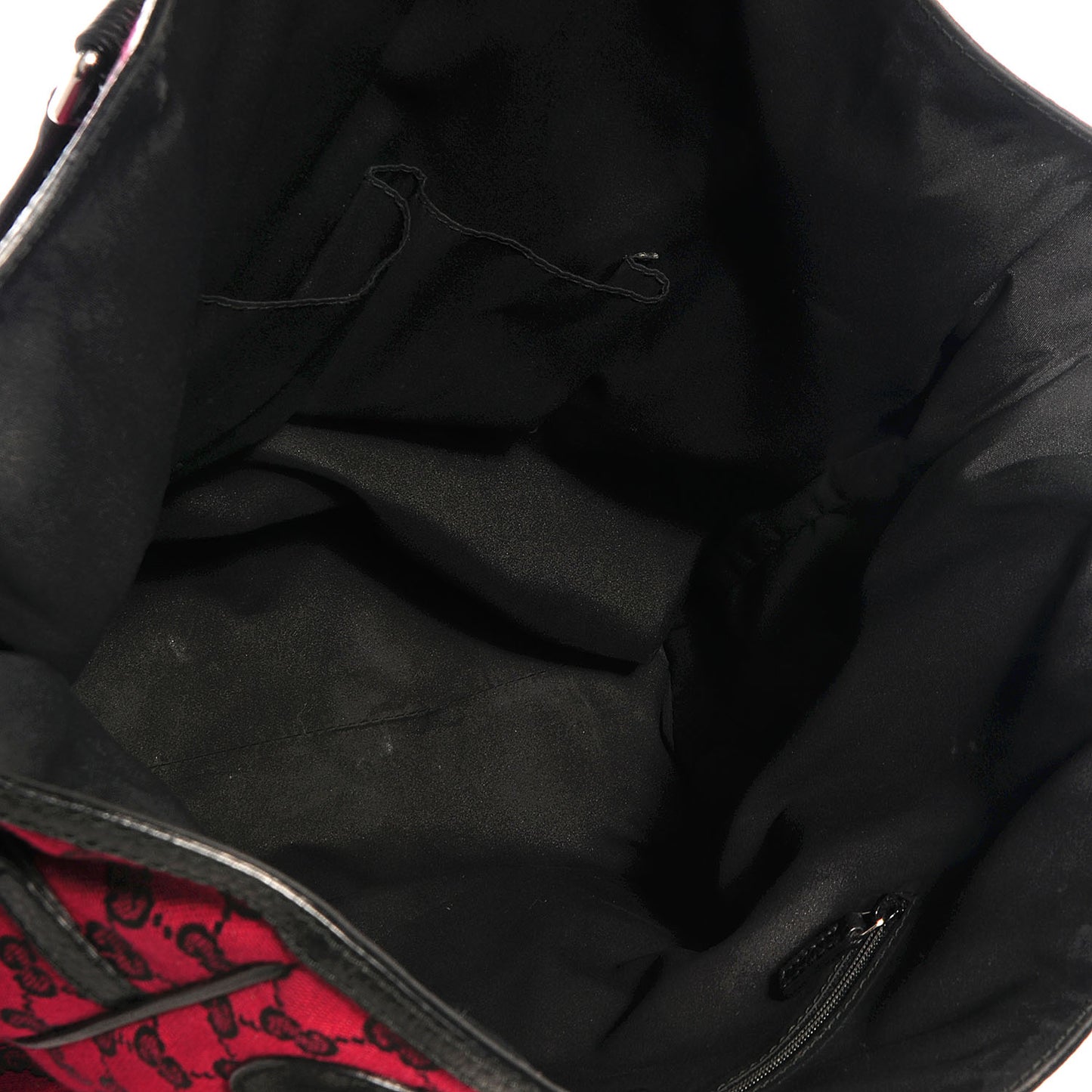 Monogram Full Moon Tote Red Black