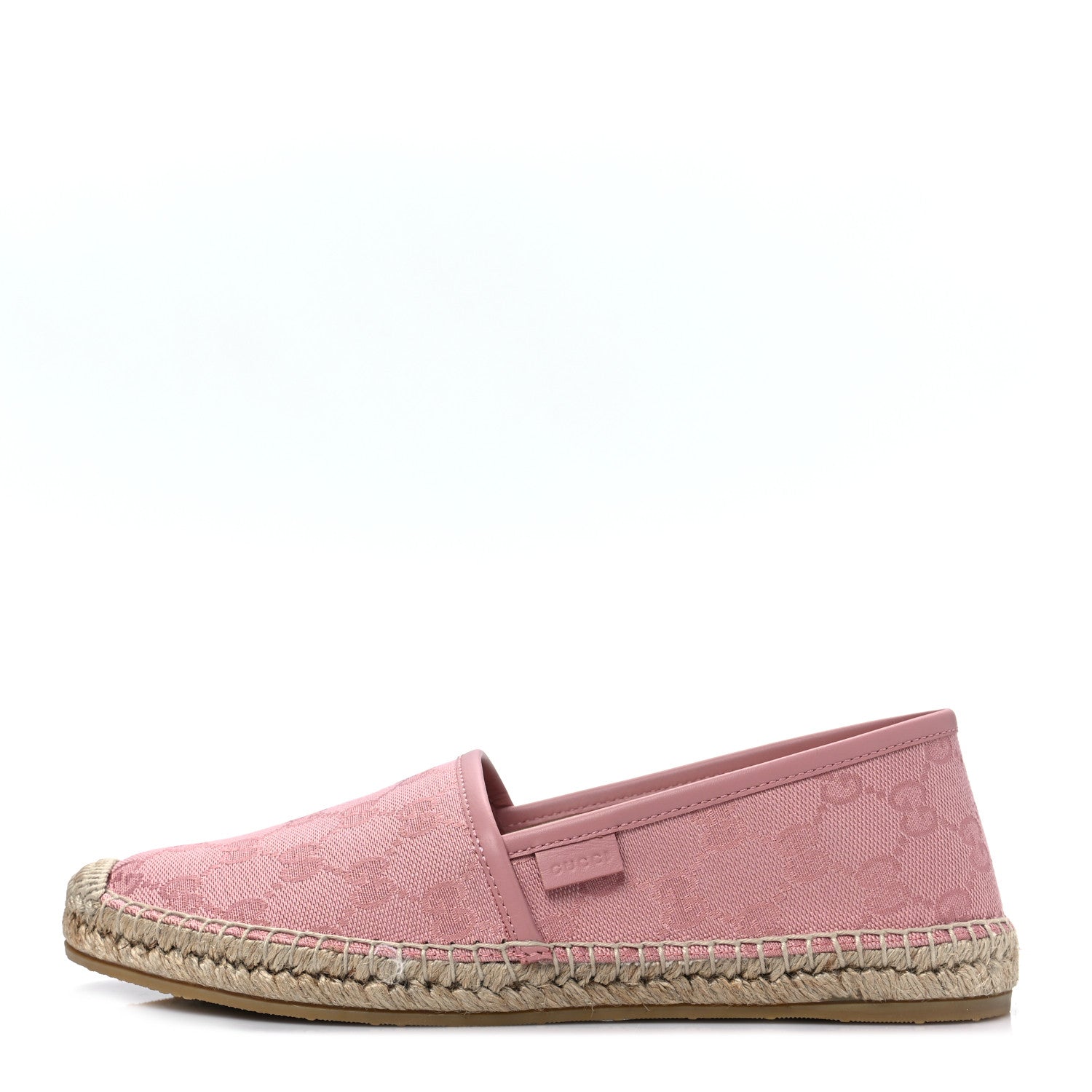 Gucci Monogram Espadrilles 37.5 Soft Pink 1 of 8
