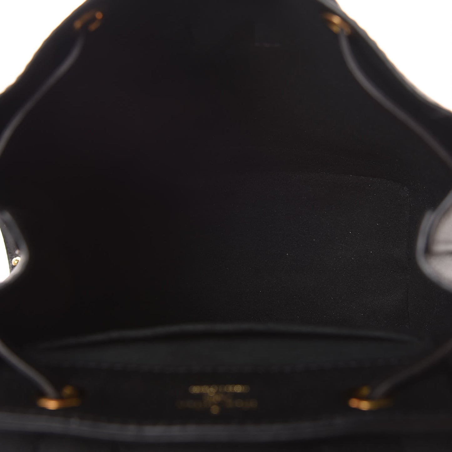 Calfskin Lockme Mini Backpack Black