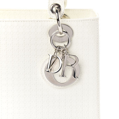 Christian Dior Patent Micro-Cannage Medium Lady Dior White 10 of 10