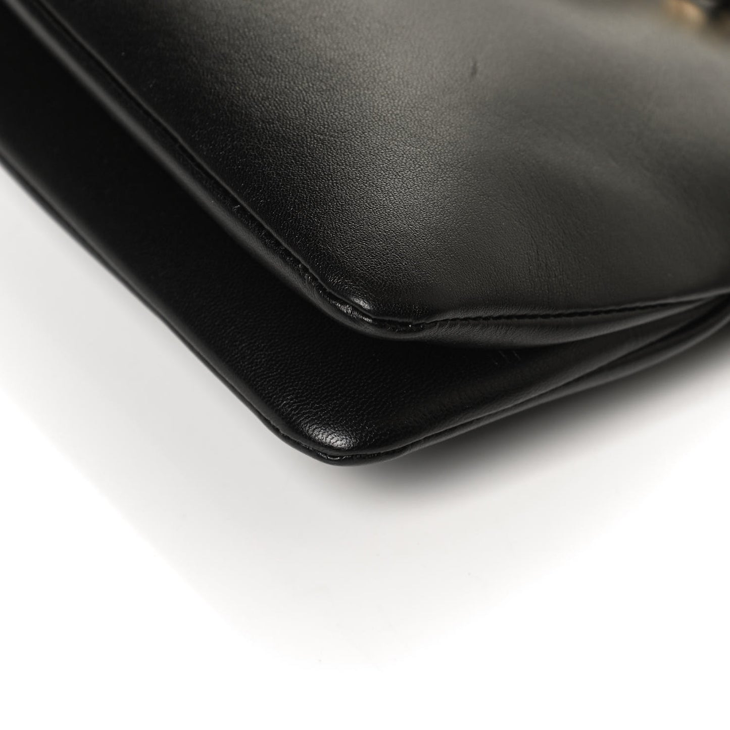 Supple Lambskin Small Faye Soft Zippered Shoulder Bag Black
