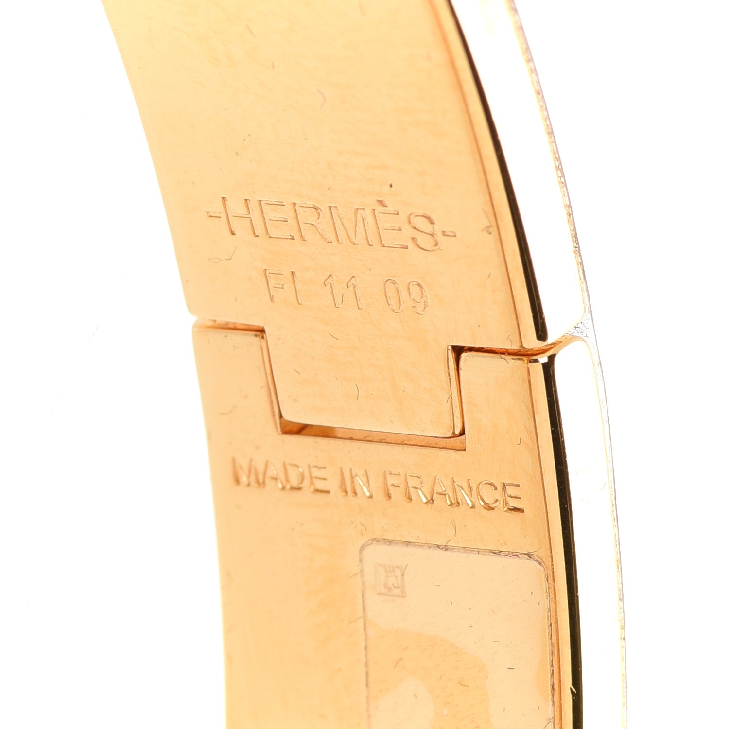 Hermes Enamel Printed Panoplie Equestre Narrow Clic Clac H Bracelet PM Positif Negatif 4 of 7