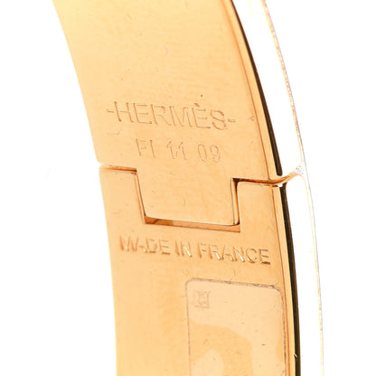 Hermes Enamel Printed Panoplie Equestre Narrow Clic Clac H Bracelet PM Positif Negatif 4 of 7