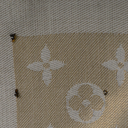 Louis Vuitton Silk Wool Monogram Shine Shawl Beige 5 of 6