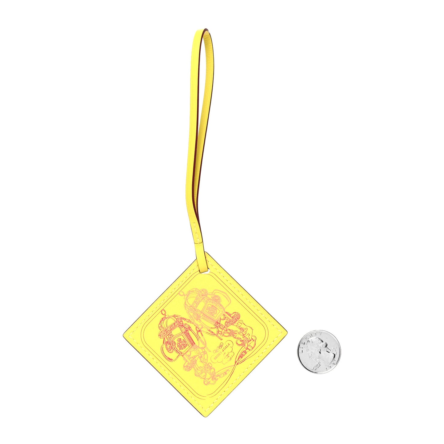 Swift Carre Nano Bag Charm Lime Rouge Pourpre Rose Azalee