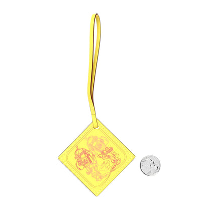 Hermes Swift Carre Nano Bag Charm Lime Rouge Pourpre Rose Azalee 2 of 3