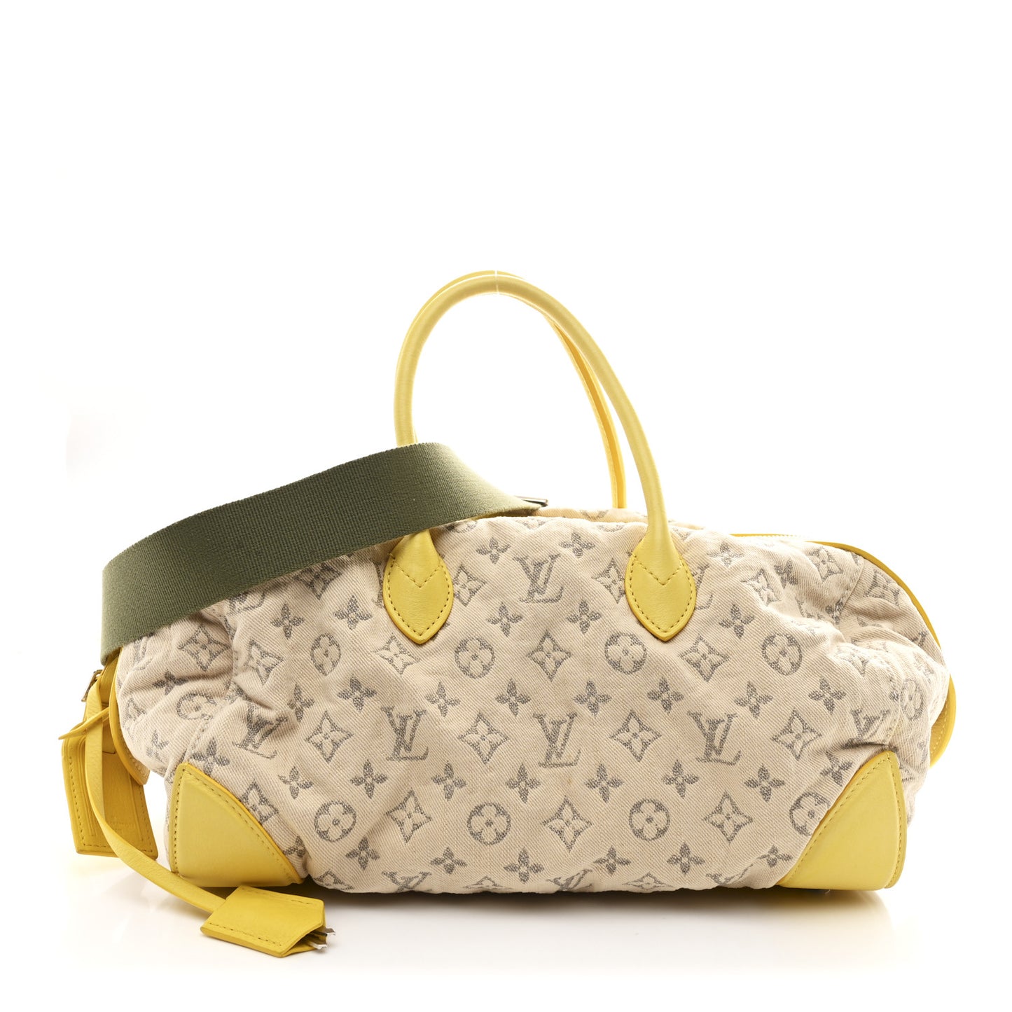 Monogram Denim Speedy Round Yellow