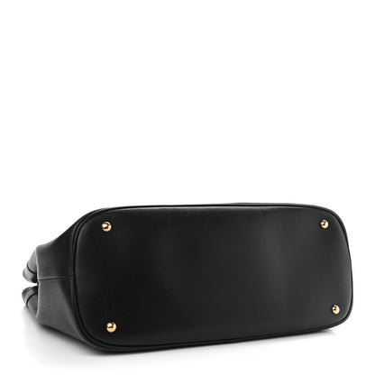 Gucci Textured Calfskin Large Bright Bit Tote Black 4 of 12