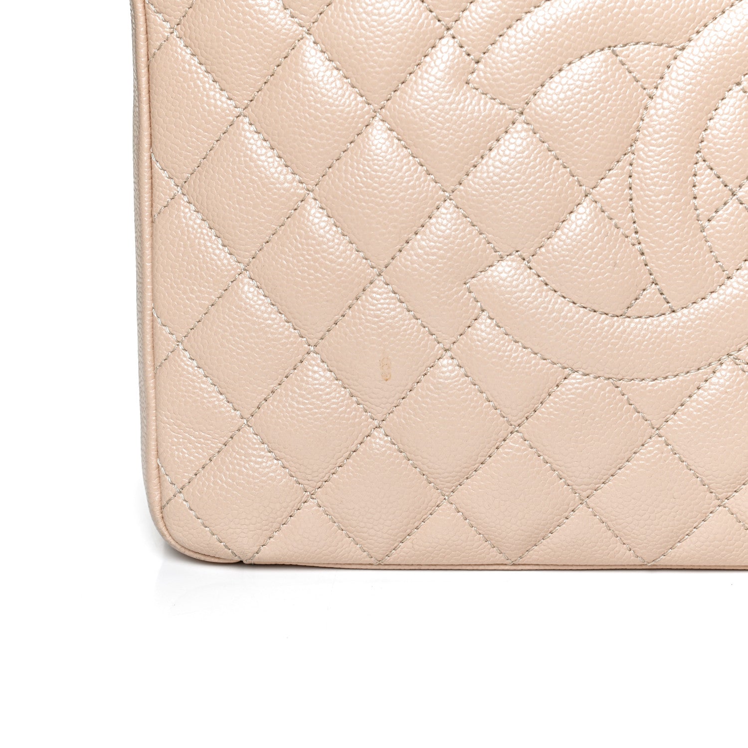 Chanel Caviar Quilted Grand Shopping Tote GST Beige Clair 13 of 15