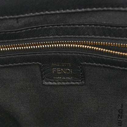 Fendi Nappa FF 1974 Embossed Large Baguette Black 5 of 9