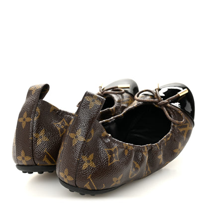 Louis Vuitton Monogram Flirty Ballerina Flats 38 Black 4 of 10