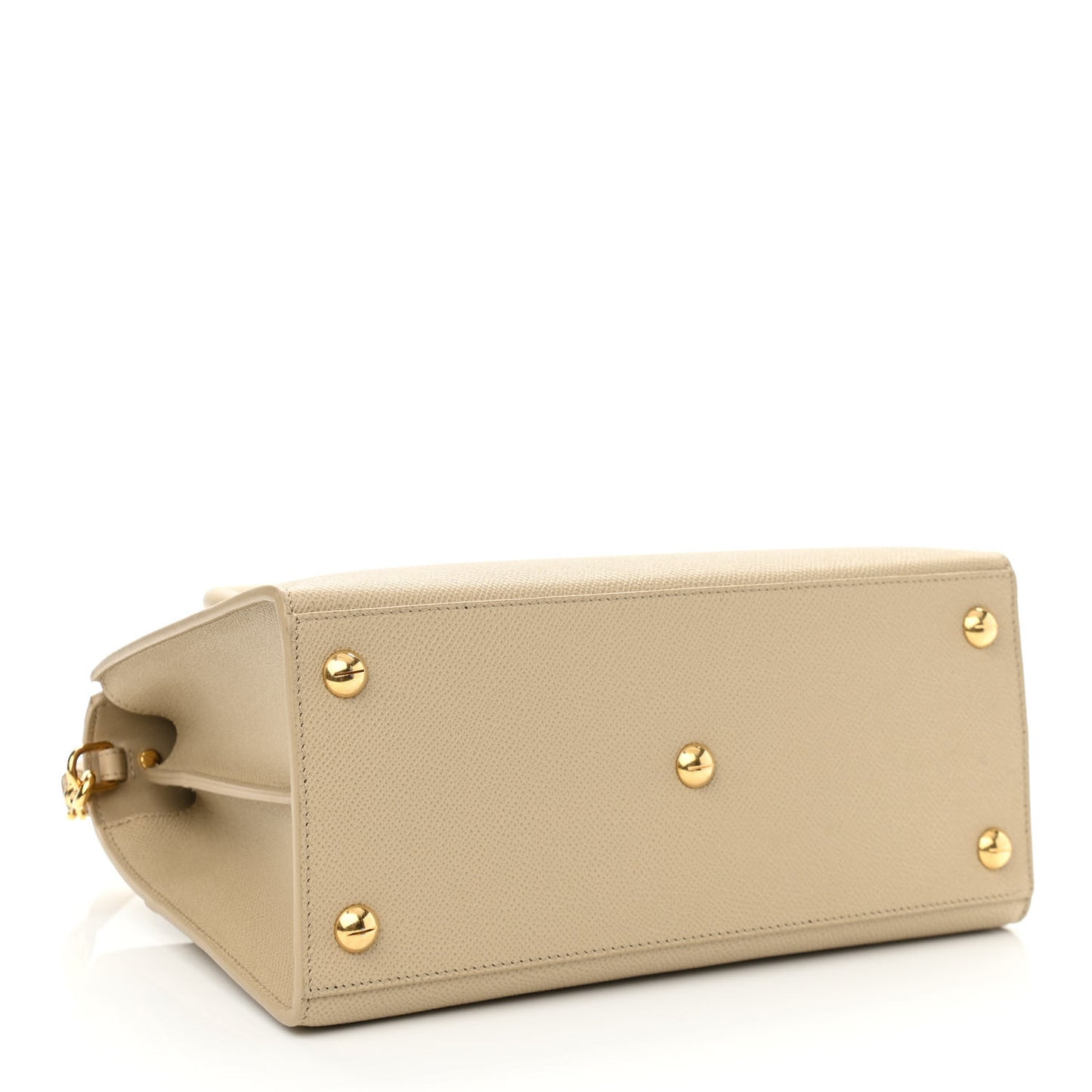 Grained Calfskin Medium St. Honore Tote Beige