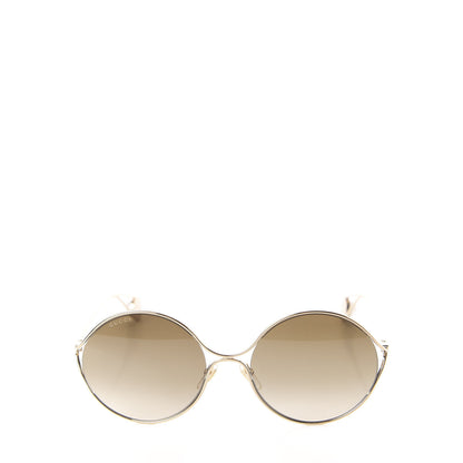 Gucci Round Pearl Tip Sunglasses GG0253S Gold 2 of 8
