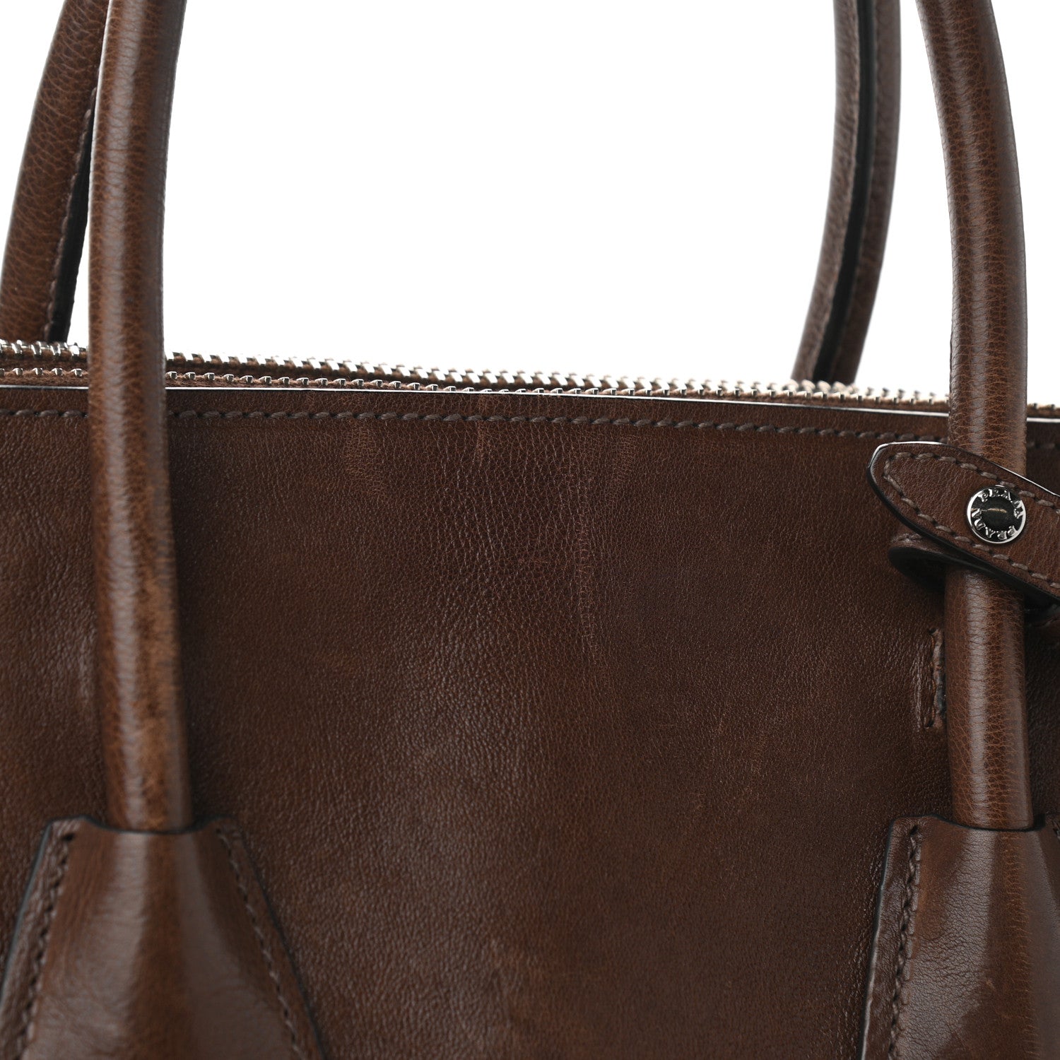 Prada Glace Calf Twin Pocket Tote Bruciato 15 of 17