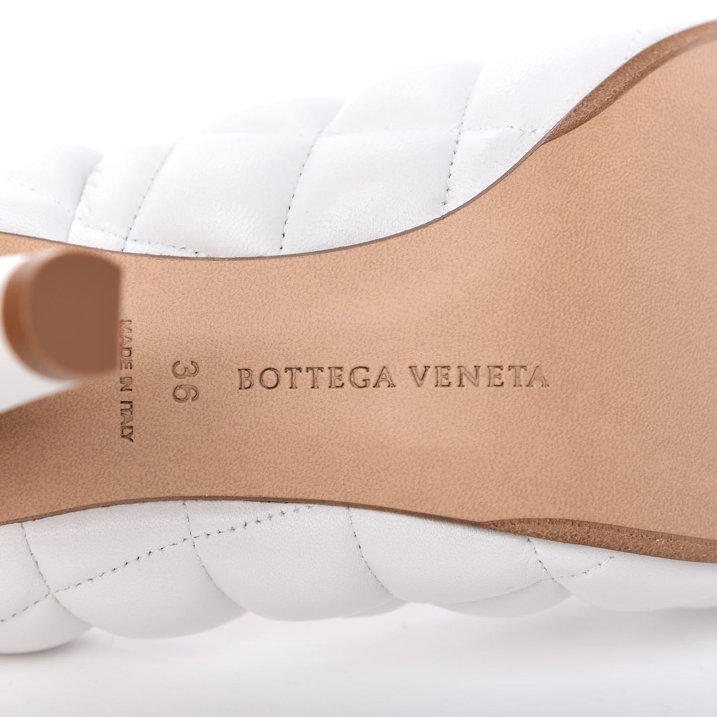 Nappa Matelasse Padded Dream Pumps 36 Optic White