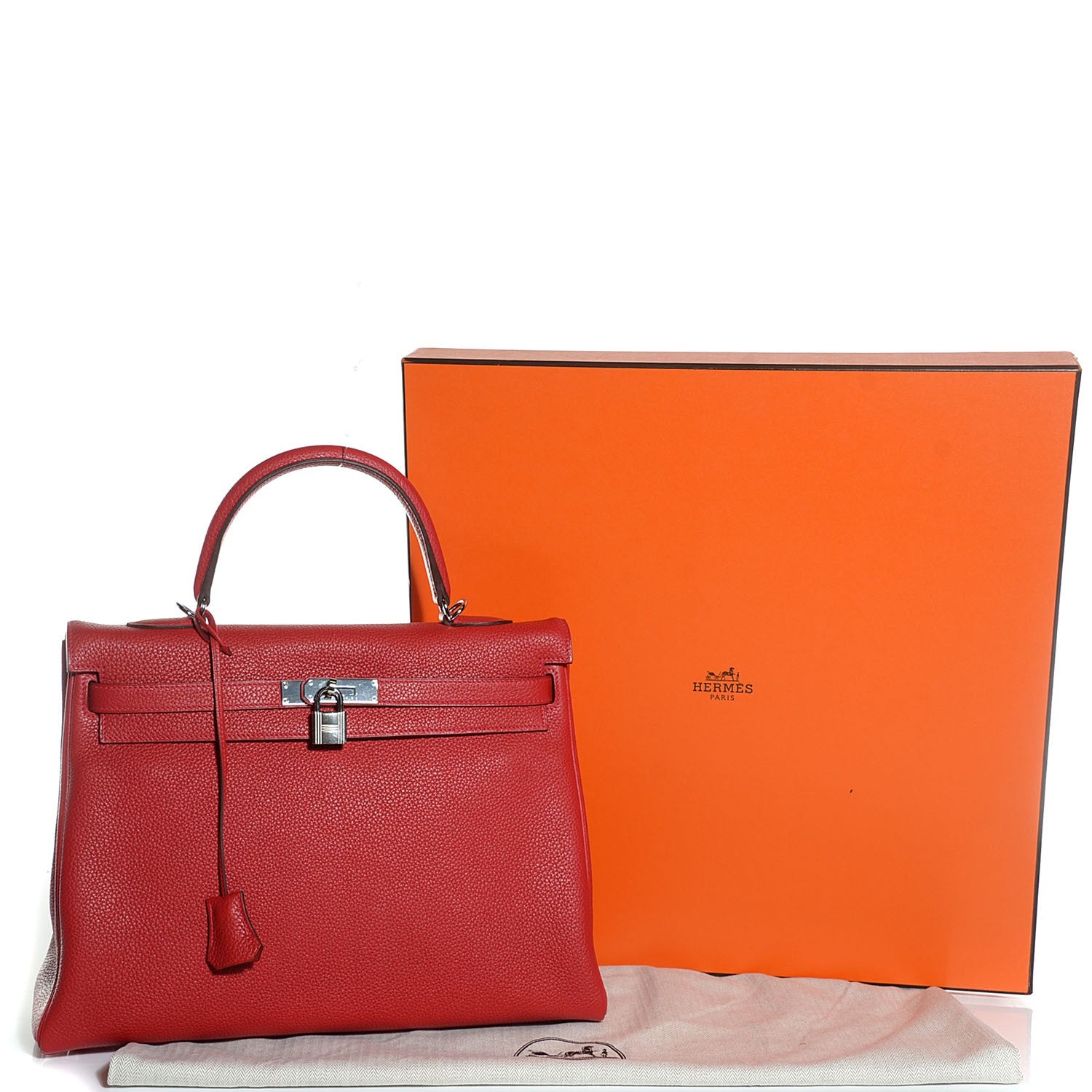 Hermes Togo Kelly Retourne 35 Rouge Casaque 10 of 28