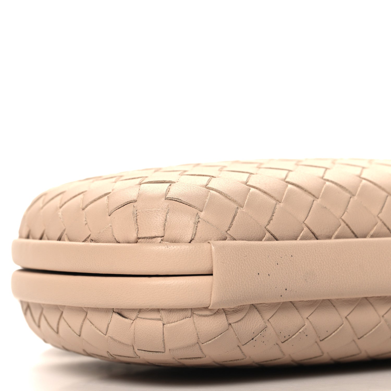 Bottega Veneta Nappa Intrecciato Chain Knot Clutch Mink 8 of 9
