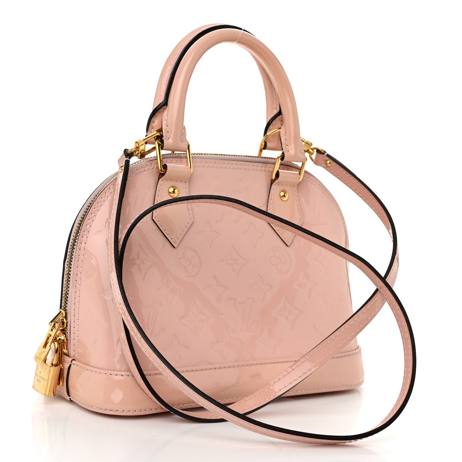 Louis Vuitton Vernis Alma BB Rose Ballerine 3 of 10