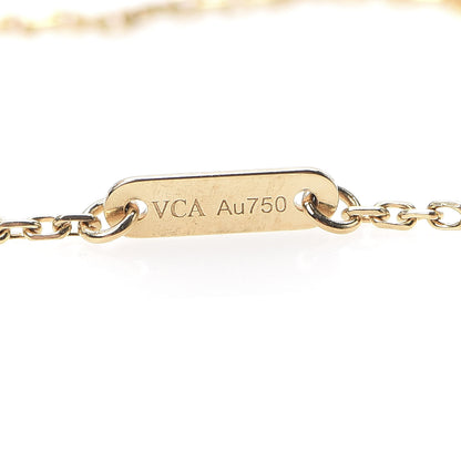 Van Cleef & Arpels 18K Yellow Gold Mother of Pearl Sweet Alhambra Butterfly Bracelet 5 of 8