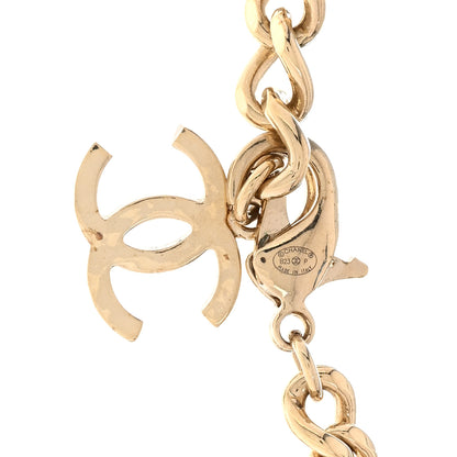 Chanel Crystal CC Link Choker Necklace Gold 5 of 5