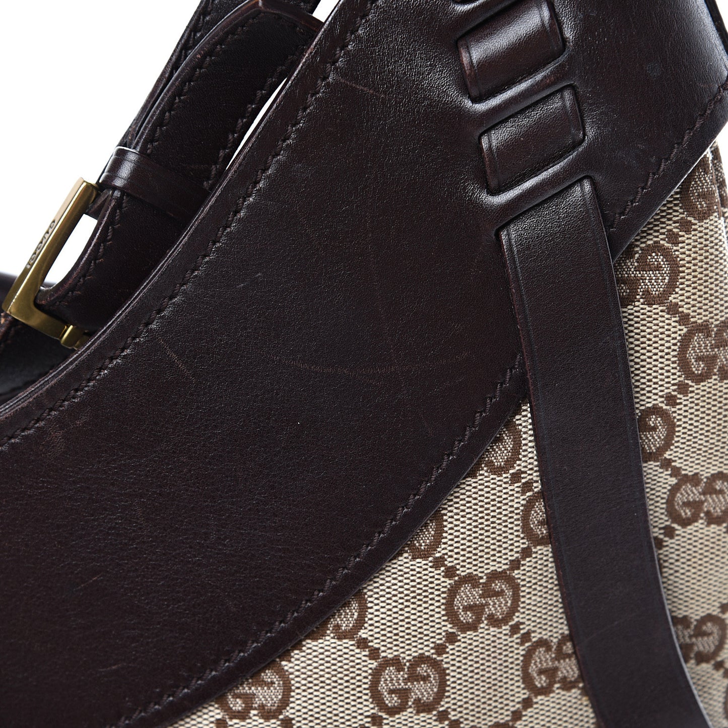 Monogram Half Moon Hobo Dark Brown
