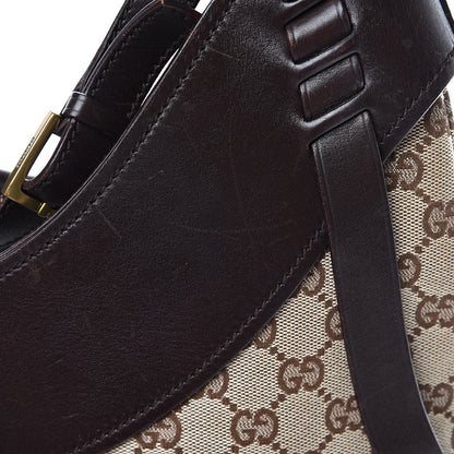 Gucci Monogram Half Moon Hobo Dark Brown 17 of 20