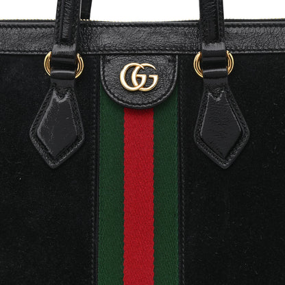 Gucci Suede Patent GG Web Medium Ophidia Tote Bag Black 8 of 10