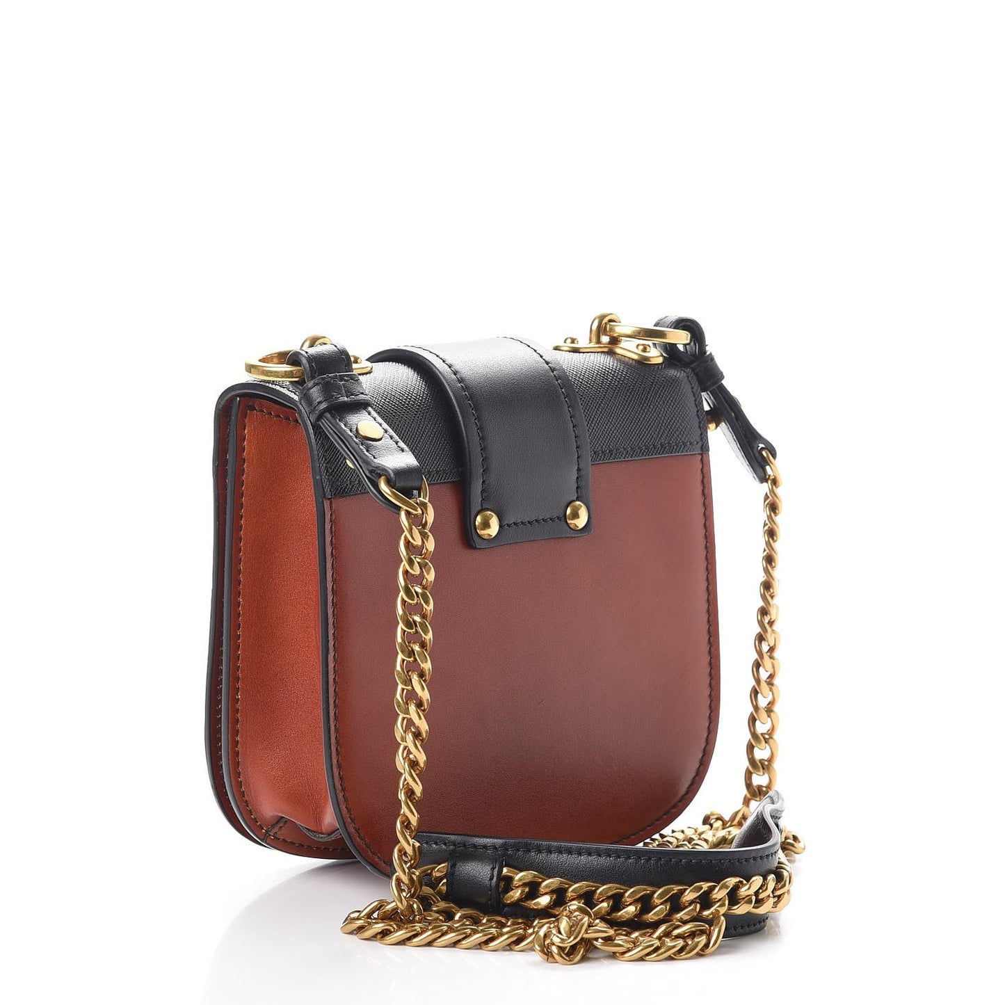 City Calf Saffiano Pionniere Bag Cotto Black