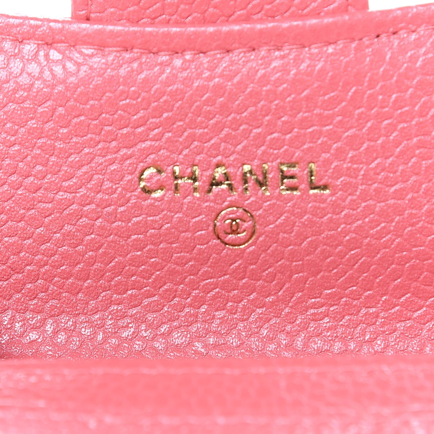 Chanel Metallic Caviar Quilted Flap Card Holder Pink 6 of 9