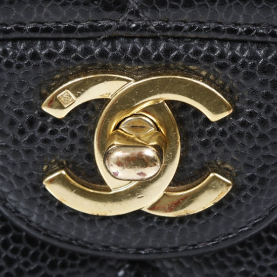 Chanel Caviar Jumbo Flap Black GHW 5 of 9