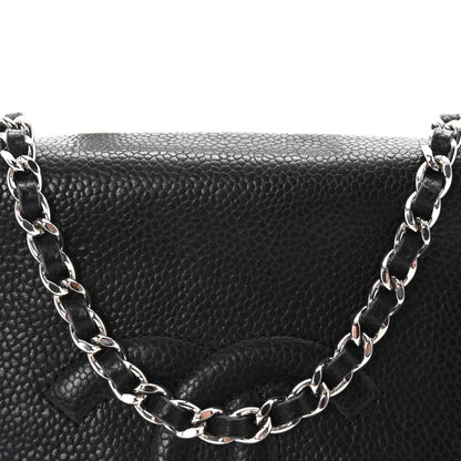 Chanel Caviar Half Moon Wallet On Chain WOC Black 8 of 11