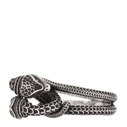 Gucci Sterling Silver Gucci Garden Double Snake Ring 53 6.5 5 of 10