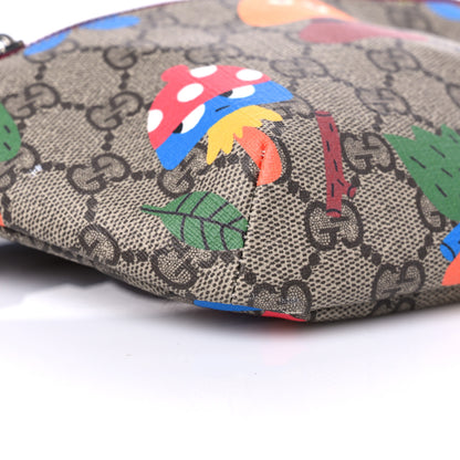 Gucci Soft GG Supreme Monogram Dancing Woodland Childrens Belt Bag Beige Ebony Multicolor 9 of 10