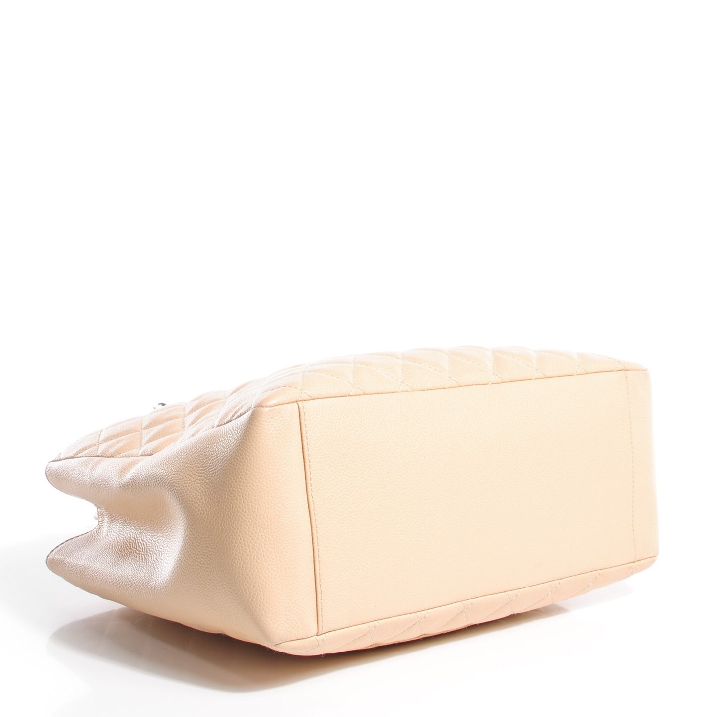 Caviar Quilted Grand Shopping Tote GST Beige Clair
