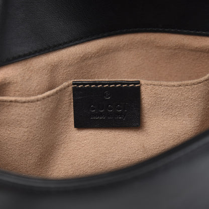Gucci Calfskin Matelasse Mini GG Marmont Shoulder Bag Black 6 of 15