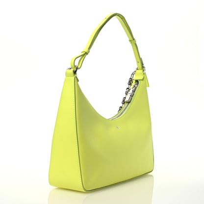Givenchy Smooth Calfskin Small Moon Cut Out Shoulder Bag Fluo Yellow 3 of 12