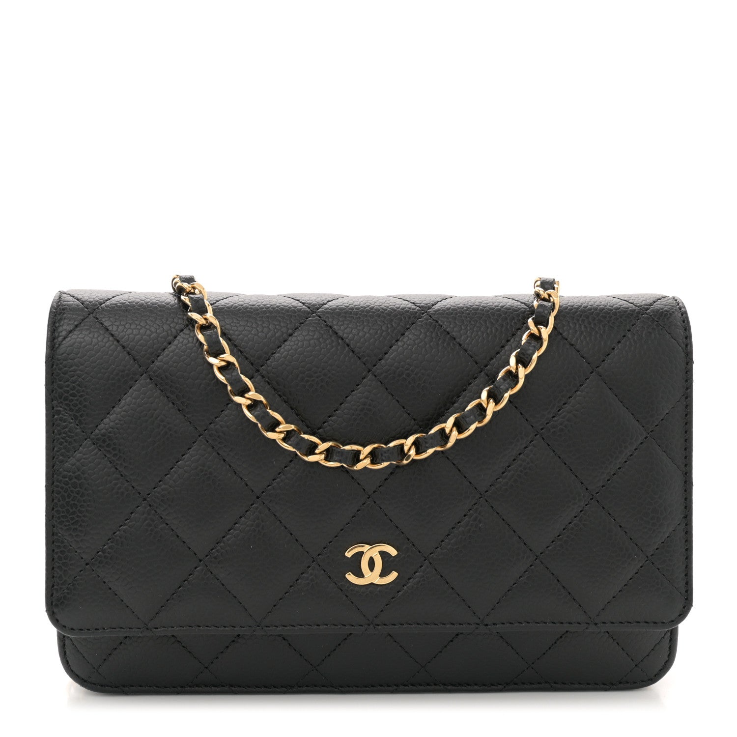 Chanel Caviar Quilted Wallet On Chain WOC Black 1 of 11