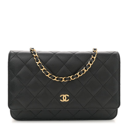 Chanel Caviar Quilted Wallet On Chain WOC Black 1 of 11
