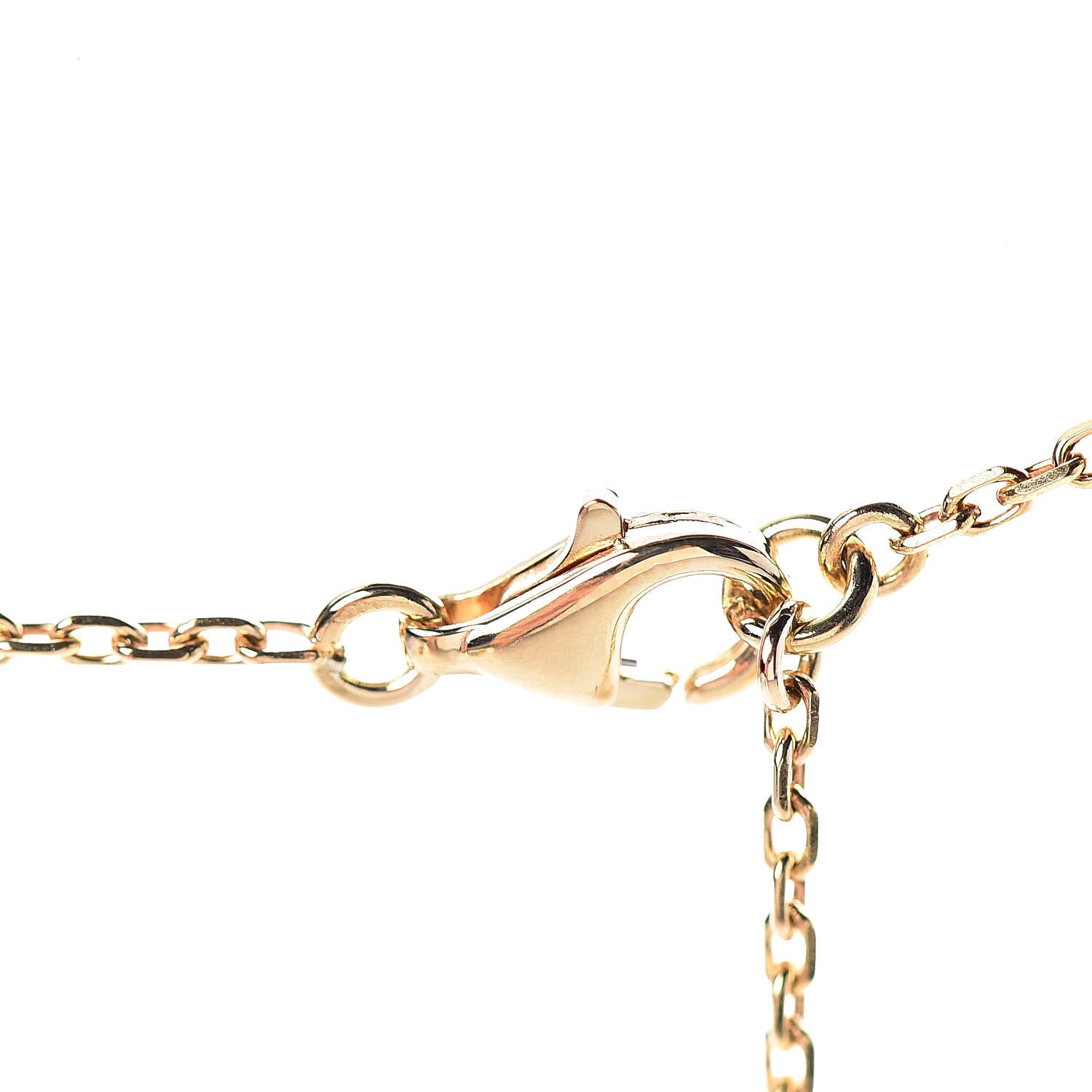 Van Cleef & Arpels 18K Yellow Gold Mother of Pearl Vintage Alhambra Pendant Necklace 5 of 5