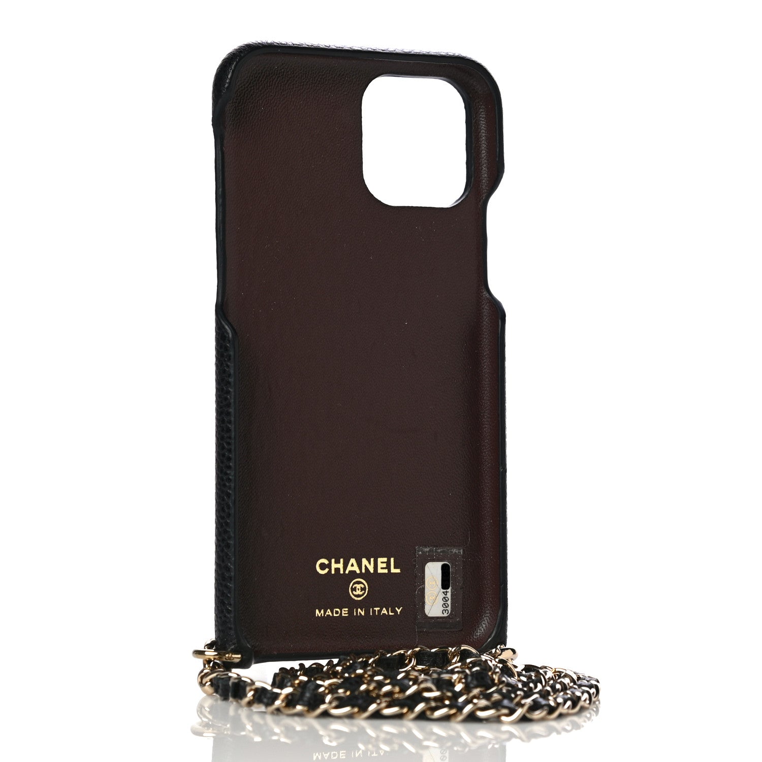 Chanel Caviar Quilted iPhone XI Pro Case With Chain Black 3 of 8
