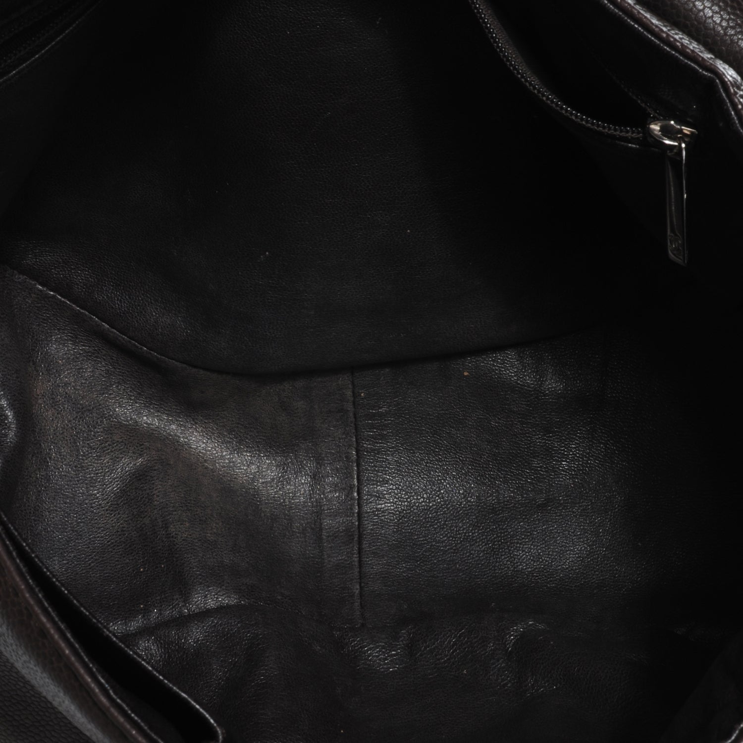 Chanel Caviar Half Moon Large Flap Dark Brown 5 of 7