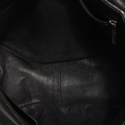 Chanel Caviar Half Moon Large Flap Dark Brown 5 of 7