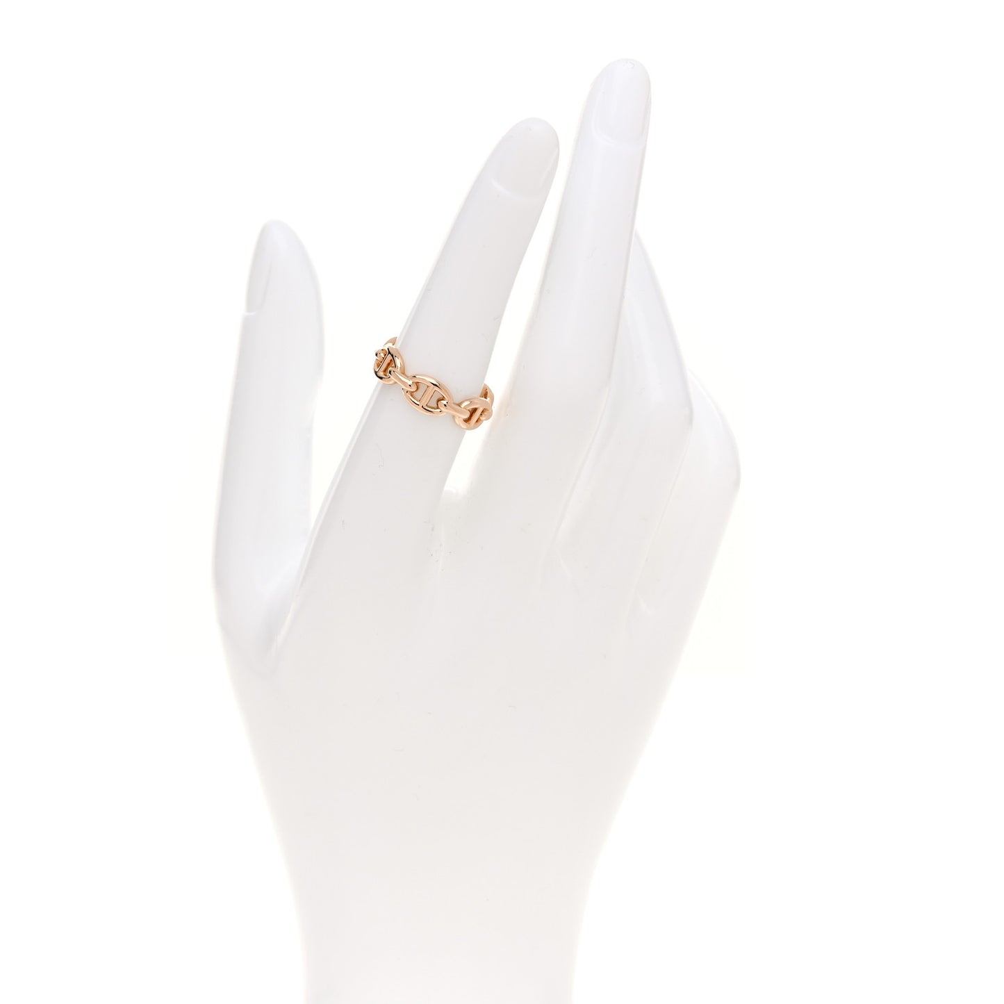 18K Rose Gold PM Chaine d'Ancre Enchainee Ring 52 6