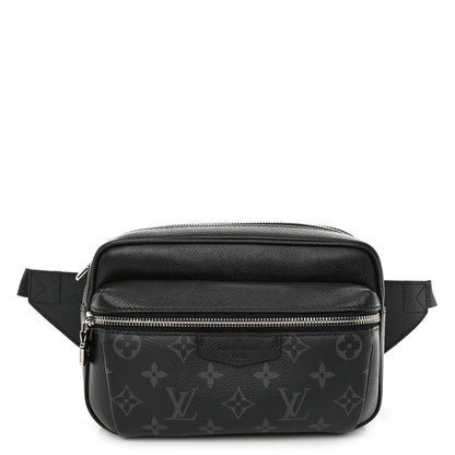 Louis Vuitton Taiga Monogram Eclipse Outdoor Bum Bag Black 1 of 9