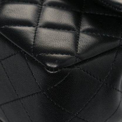Chanel Lambskin Quilted Mini Rectangular Flap Black 10 of 11