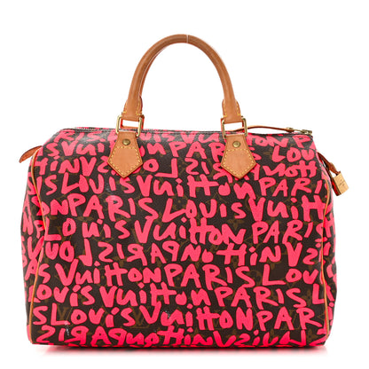 Louis Vuitton Monogram Graffiti Speedy 30 Fuchsia 1 of 14
